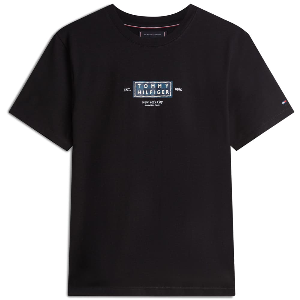 Tommy Hilfiger Μαύρο T-shirt C Neck - MW0MW42392