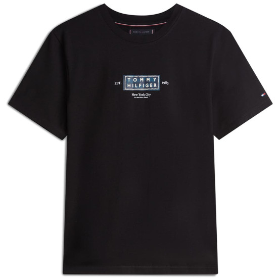 Tommy Hilfiger Μαύρο T-shirt C Neck - MW0MW42392