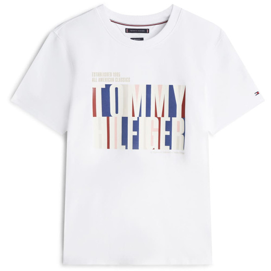 Tommy Hilfiger Λευκό T-shirt C Neck - MW0MW42383