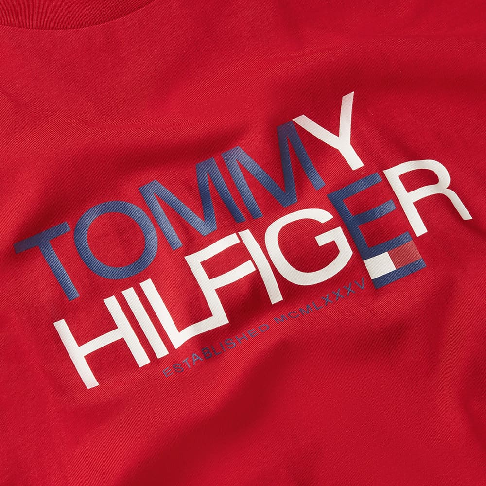 Tommy Hilfiger Κόκκινο T-shirt C Neck - MW0MW42369