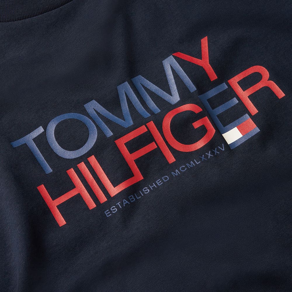 Tommy Hilfiger Μπλε T-shirt C Neck - MW0MW42369