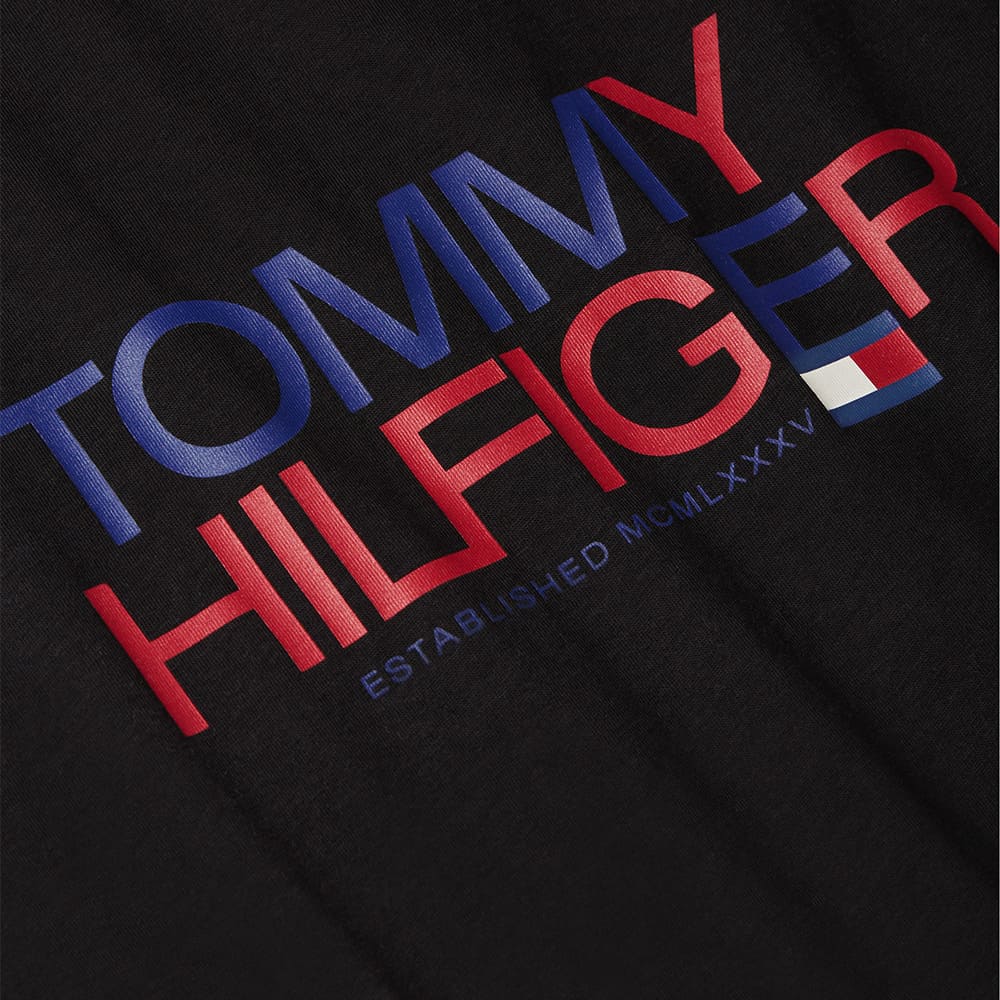 Tommy Hilfiger Μαύρο T-shirt C Neck - MW0MW42369