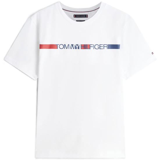 Tommy Hilfiger Λευκό T-shirt C Neck - MW0MW42368