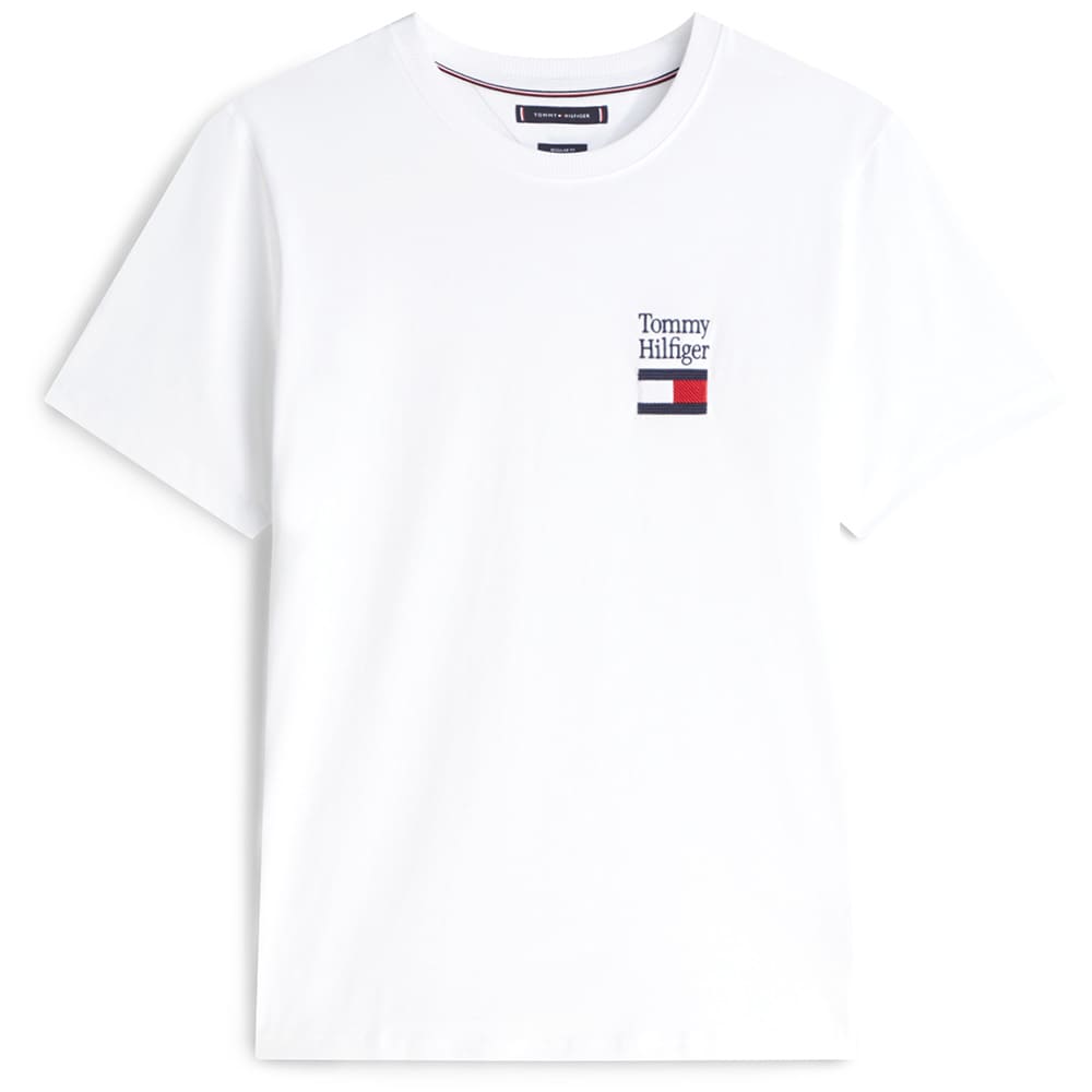 Tommy Hilfiger Λευκό T-shirt C Neck - MW0MW42367