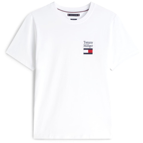 Tommy Hilfiger Λευκό T-shirt C Neck - MW0MW42367