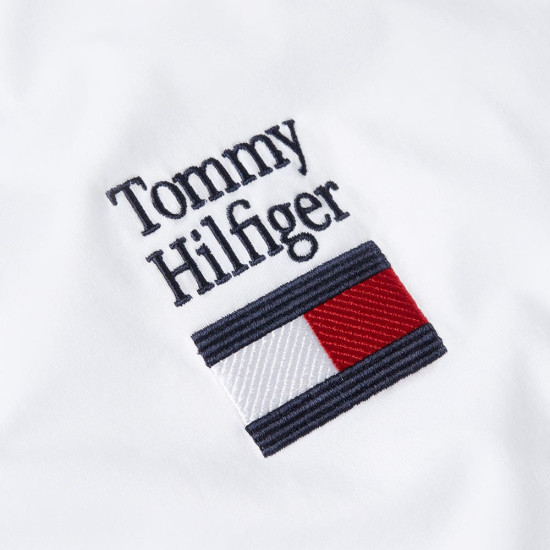 Tommy Hilfiger Λευκό T-shirt C Neck - MW0MW42367