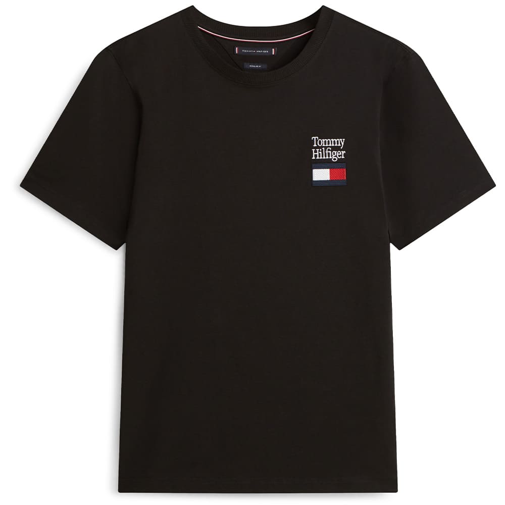 Tommy Hilfiger Μαύρο T-shirt C Neck - MW0MW42367