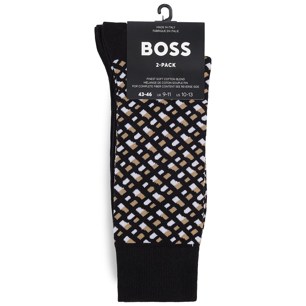 Boss Μαύρες Κάλτσες 2Pcs - 50515141