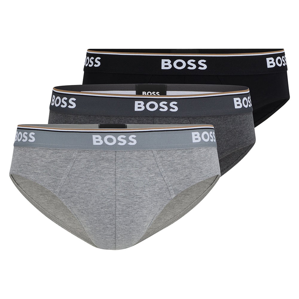 Boss Γκρι/Μαύρο Εσώρουχο 3Pcs - 50475273