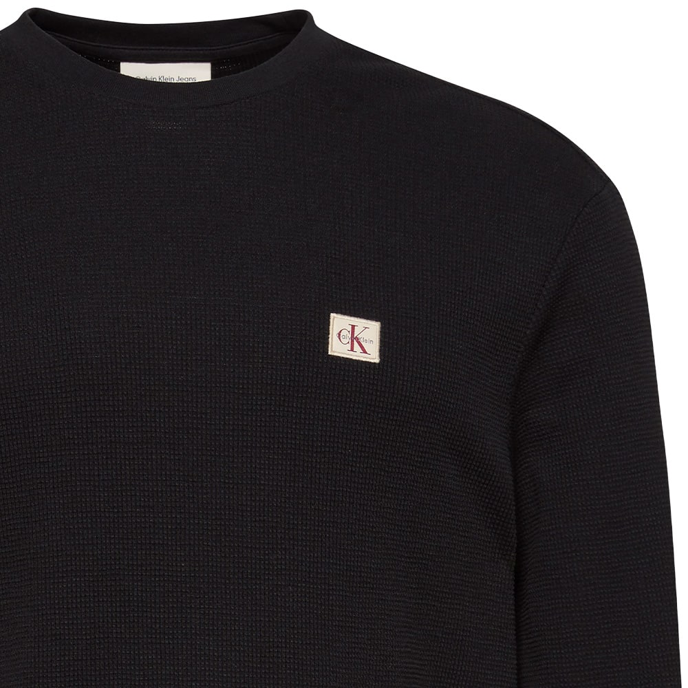 Calvin Klein Μαύρη Μπλούζα C Neck - LV040EM217