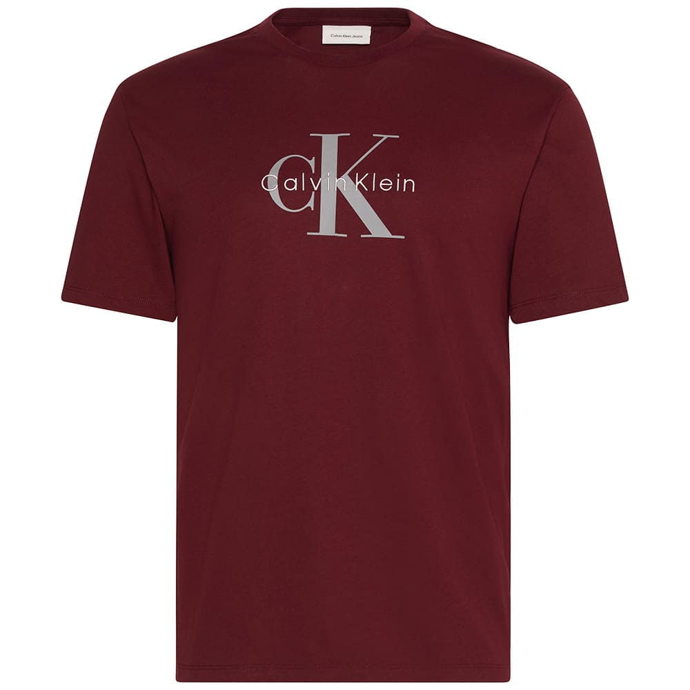 Calvin Klein Μπορντό T-Shirt C Neck - LV04RB862G