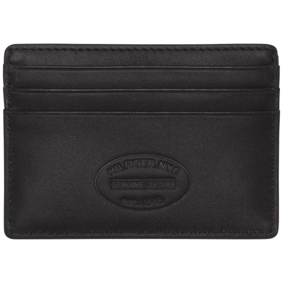 Tommy Hilfiger Μαύρο Πορτοφόλι 100% Leather - AM0AM00653
