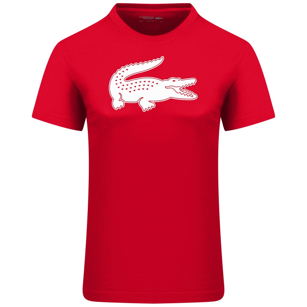 Lacoste Κόκκινο T-shirt C Neck - 3TH2042