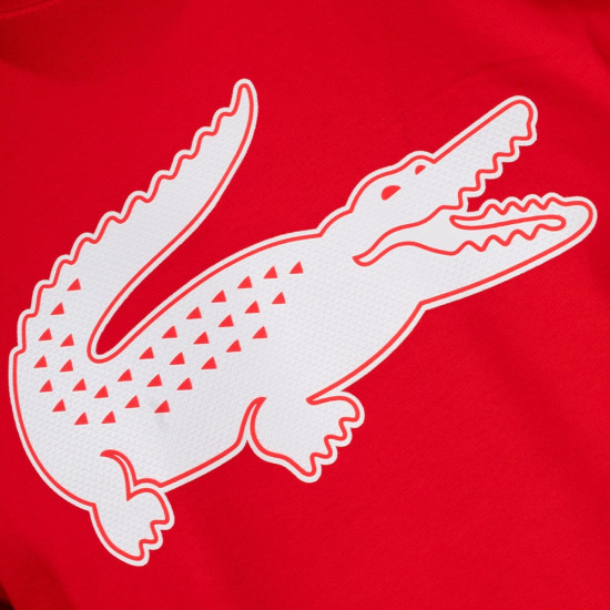 Lacoste Κόκκινο T-shirt C Neck - 3TH2042