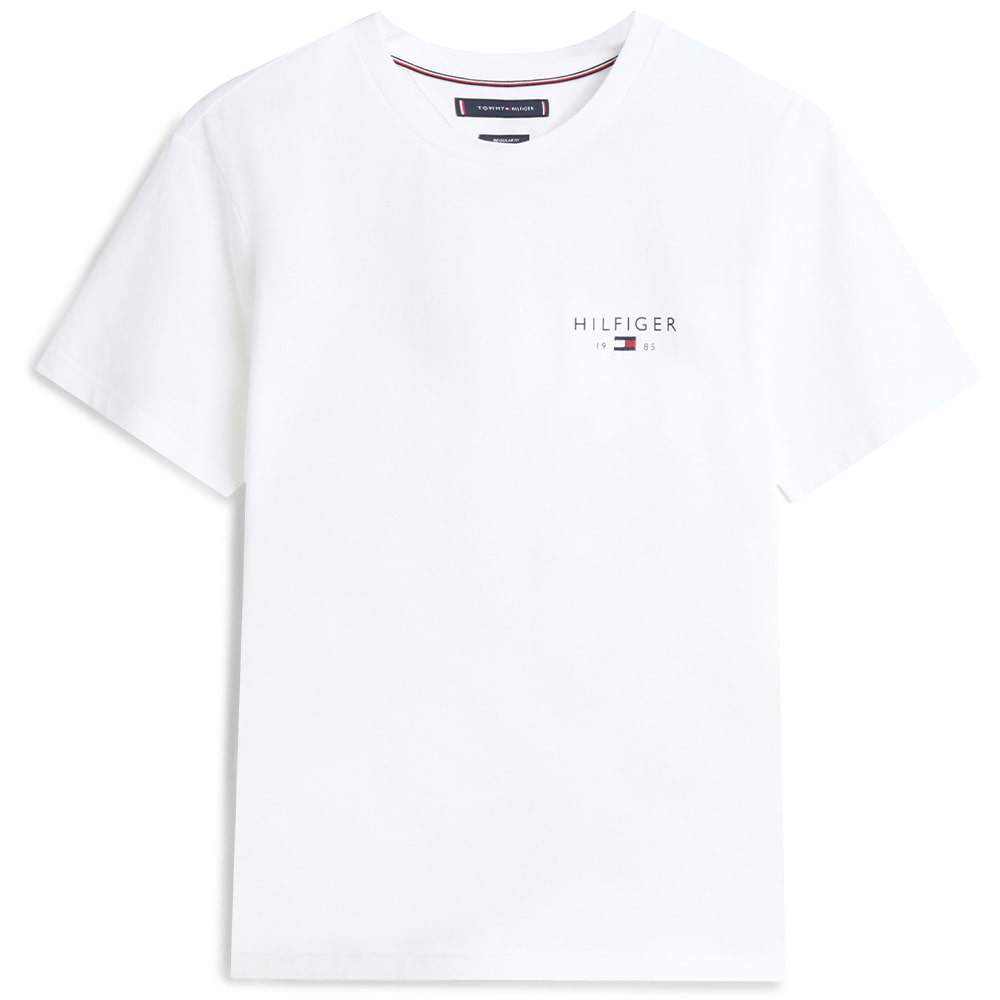 Tommy Hilfiger Λευκό T-shirt C Neck - MW0MW41456