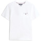 Tommy Hilfiger Λευκό T-shirt C Neck - MW0MW41456