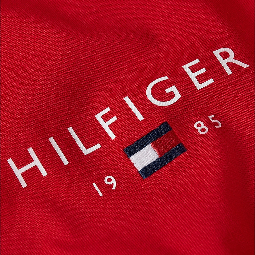 Tommy Hilfiger Κόκκινο T-shirt C Neck - MW0MW41456