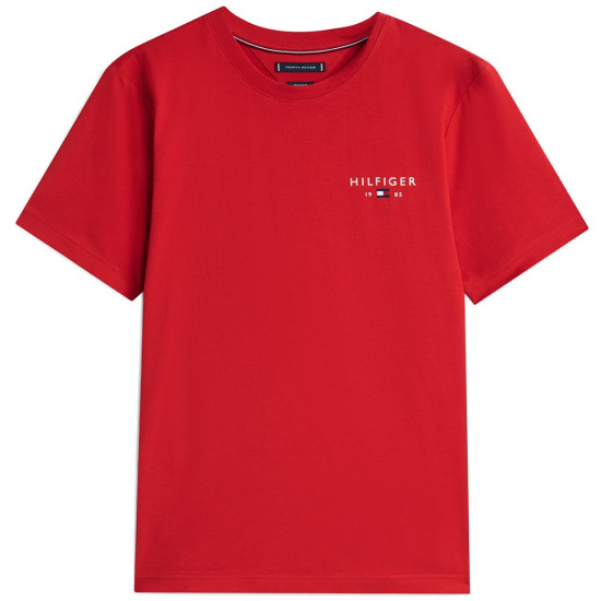 Tommy Hilfiger Κόκκινο T-shirt C Neck - MW0MW41456