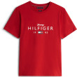 Tommy Hilfiger Κόκκινο T-shirt C Neck - MW0MW41455