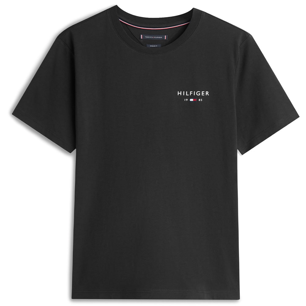 Tommy Hilfiger Μαύρο T-shirt C Neck - MW0MW41456