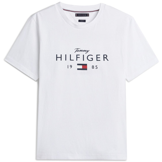 Tommy Hilfiger Λευκό T-shirt C Neck - MW0MW41455