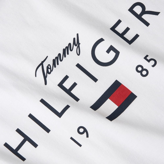 Tommy Hilfiger Λευκό T-shirt C Neck - MW0MW41455