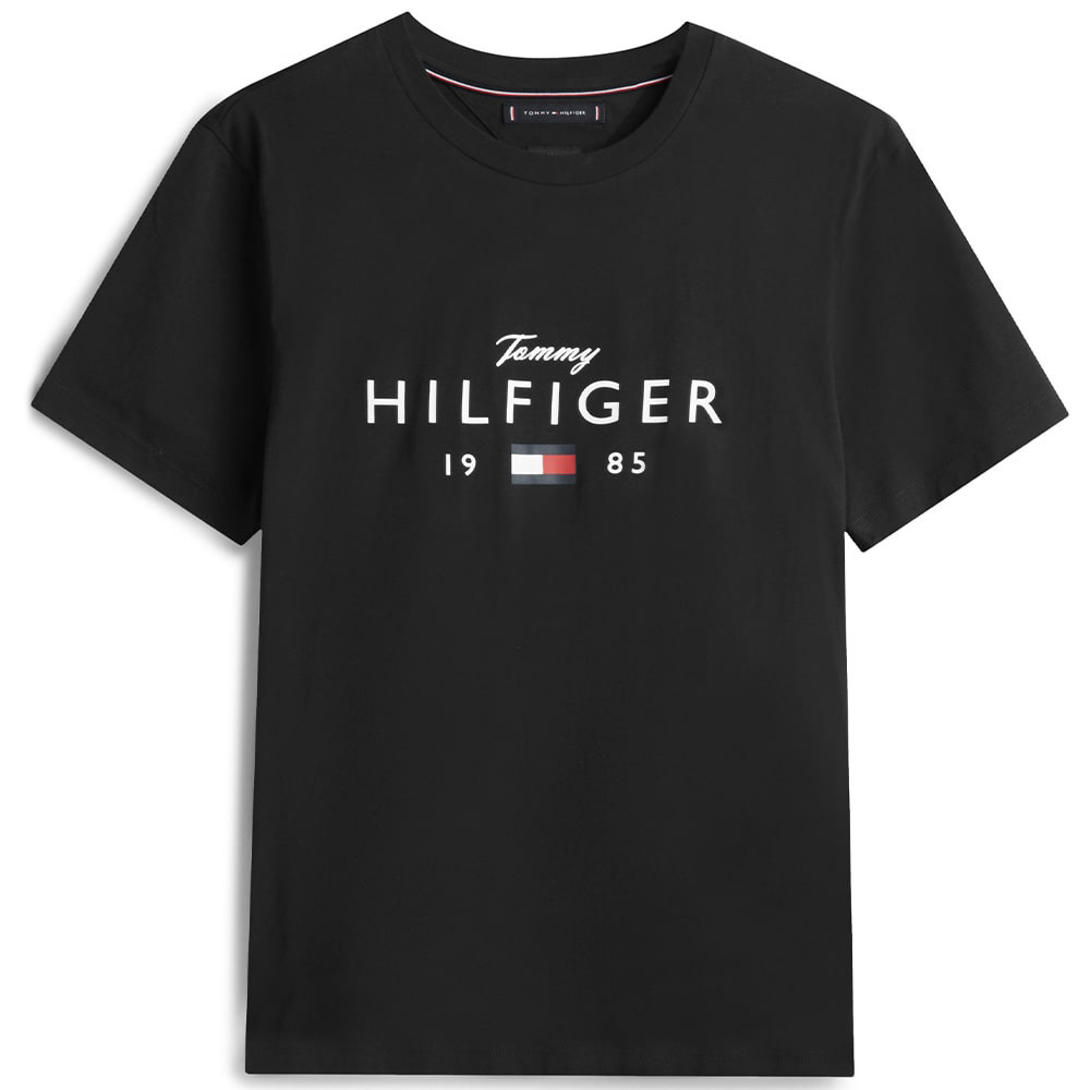 Tommy Hilfiger Μαύρο T-shirt C Neck - MW0MW41455