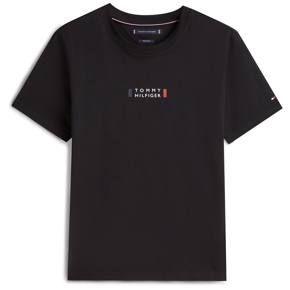 Tommy Hilfiger Μαύρο T-shirt C Neck - MW0MW41453