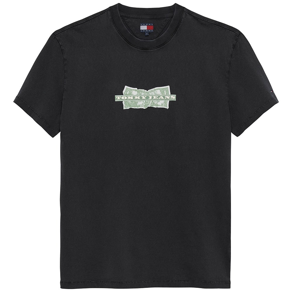Tommy Jeans Μαύρο T-shirt C Neck - DM0DM22331