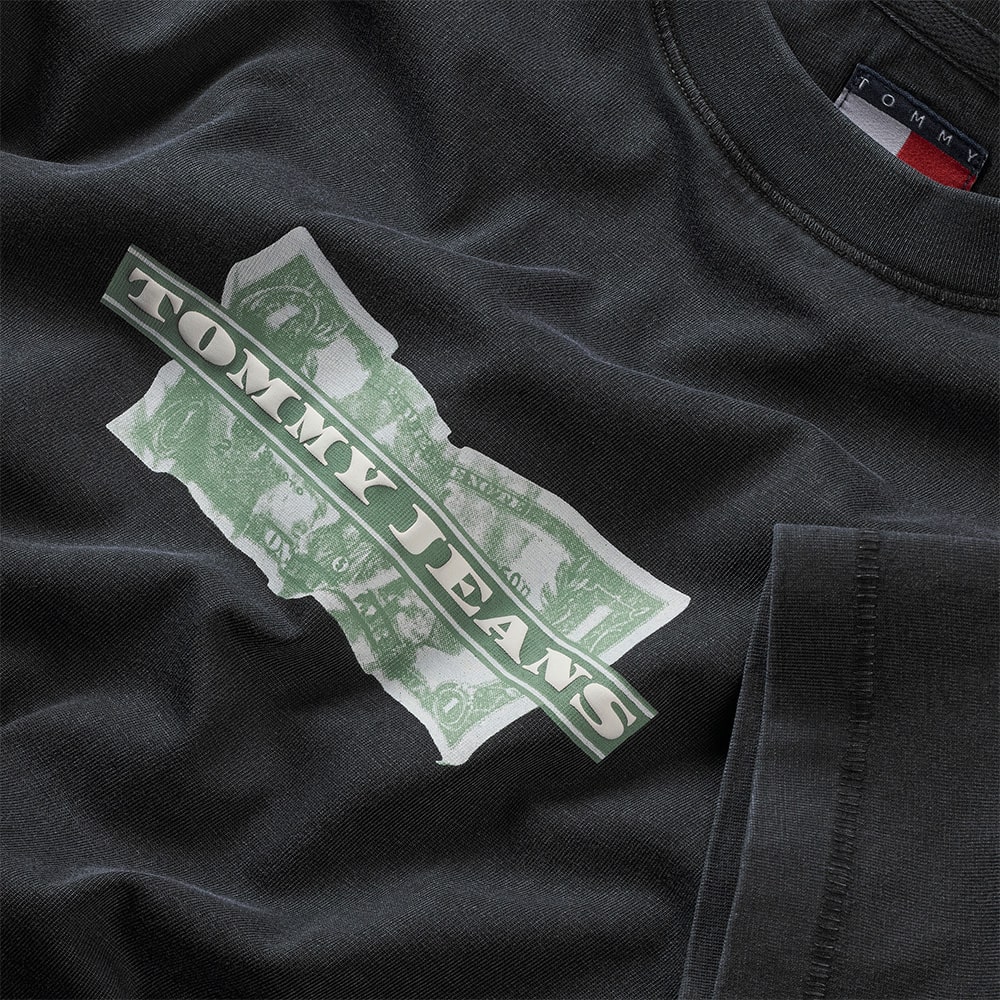 Tommy Jeans Μαύρο T-shirt C Neck - DM0DM22331