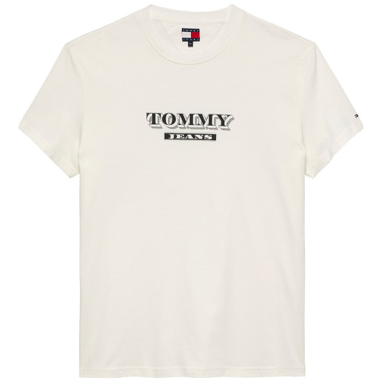 Tommy Jeans Εκρού T-shirt C Neck - DM0DM22322