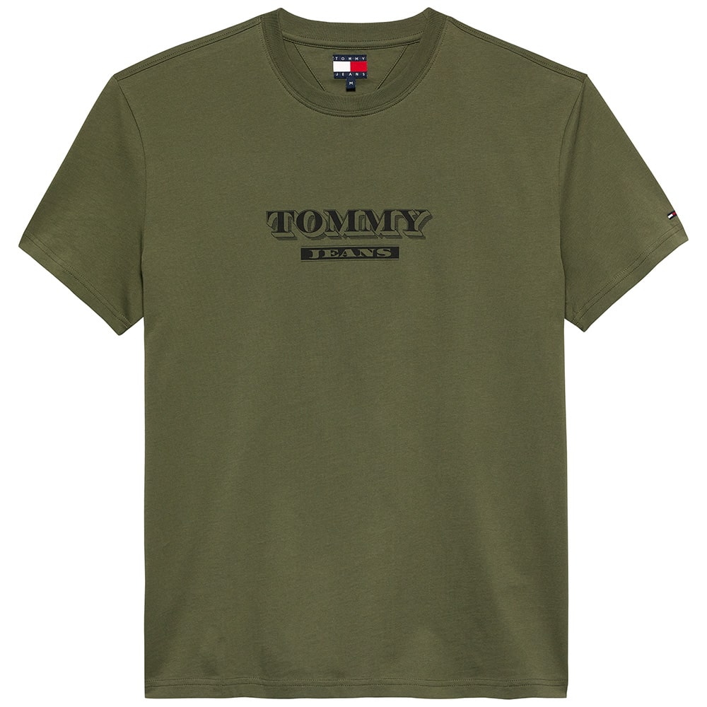 Tommy Jeans Λαδί T-shirt C Neck - DM0DM22322