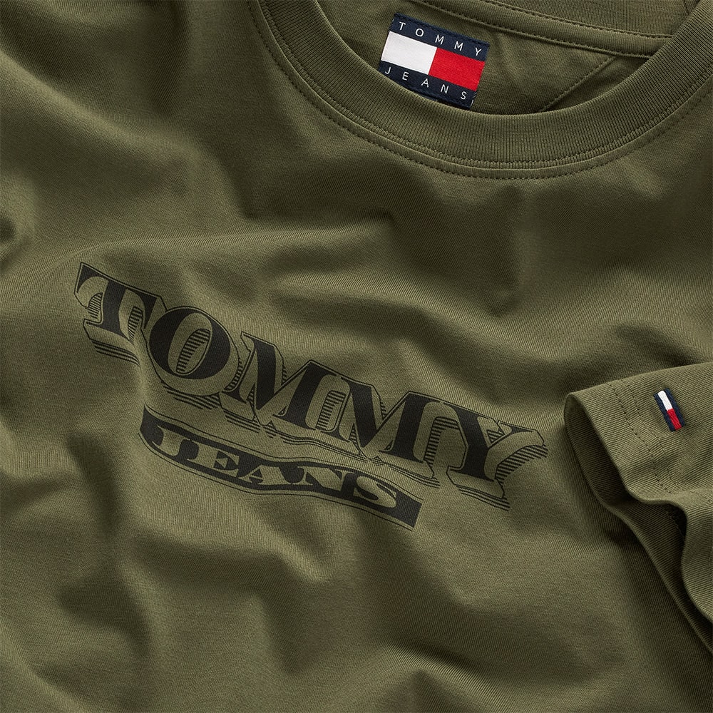 Tommy Jeans Λαδί T-shirt C Neck - DM0DM22322