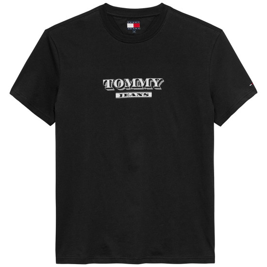 Tommy Jeans Μαύρο T-shirt C Neck - DM0DM22322