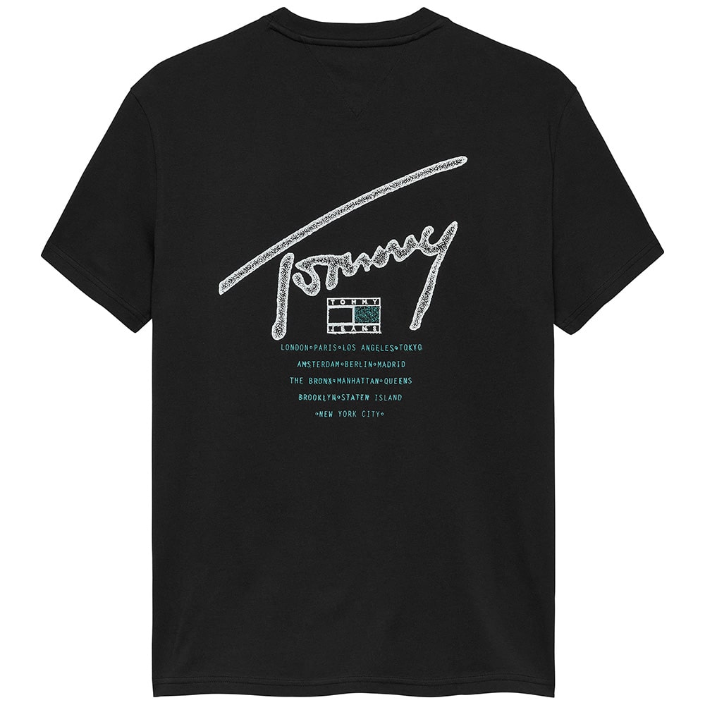 Tommy Jeans Μαύρο T-shirt C Neck - DM0DM22320