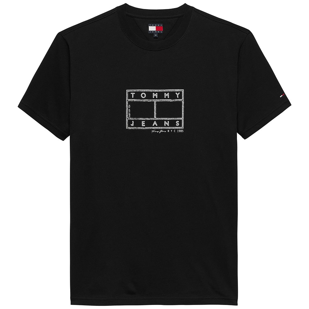 Tommy Jeans Μαύρο T-shirt C Neck - DM0DM22317
