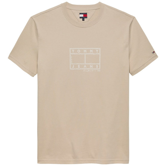 Tommy Jeans Μπεζ T-shirt C Neck - DM0DM22317