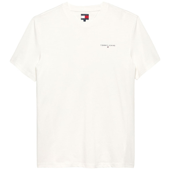 Tommy Jeans Εκρού T-shirt C Neck - DM0DM21780