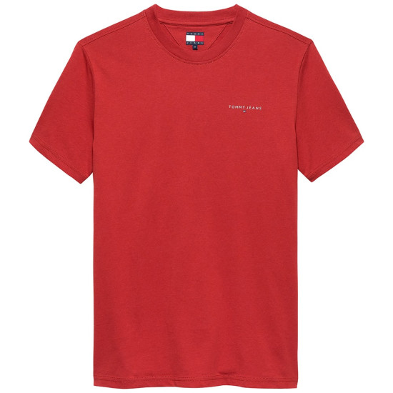 Tommy Jeans Κόκκινο T-shirt C Neck - DM0DM21780