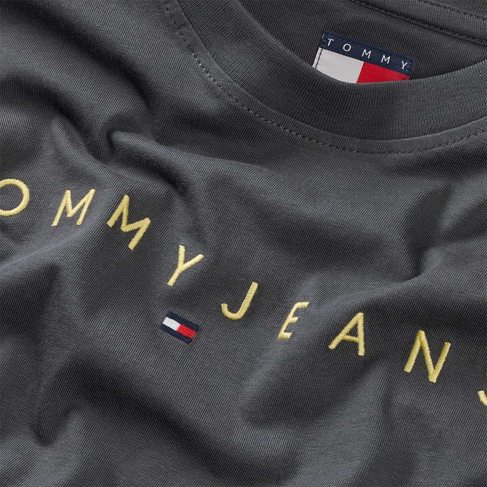 Tommy Jeans Γκρι T-shirt C Neck - DM0DM20744