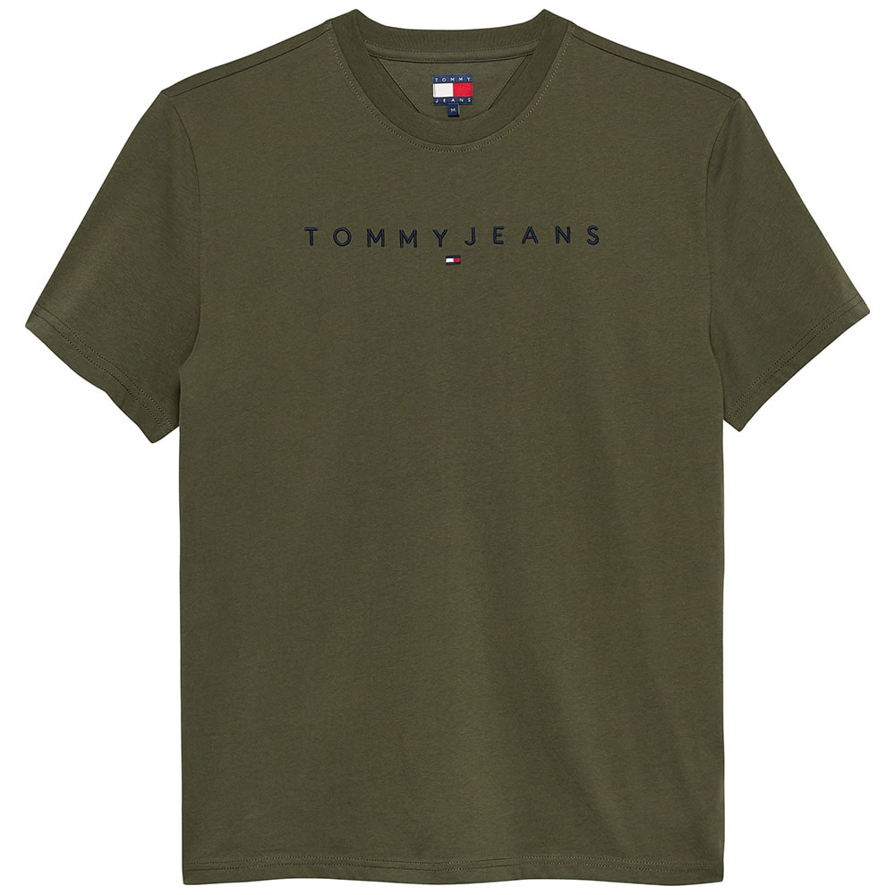 Tommy Jeans Λαδί T-shirt C Neck - DM0DM20744