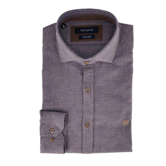 GUY LAROCHE Μπλε Πουκάμισο με Μικροσχέδιο - GL2028326/BH