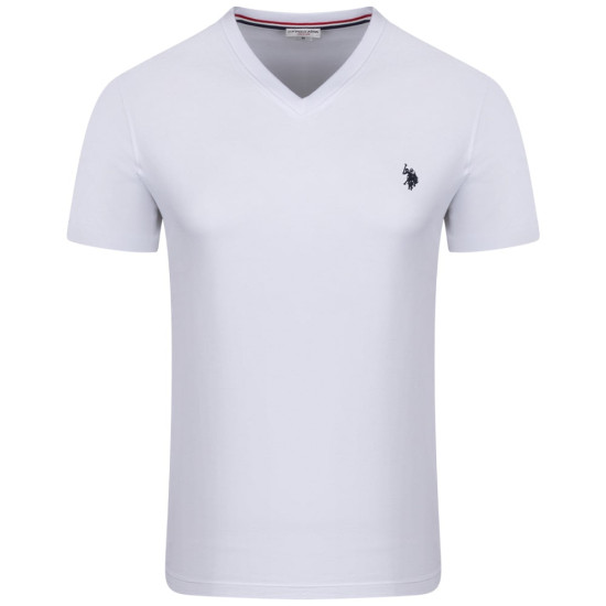 U.S. POLO ASSN. Λευκό T-shirt V-Neck - US0APUS41154004P2000