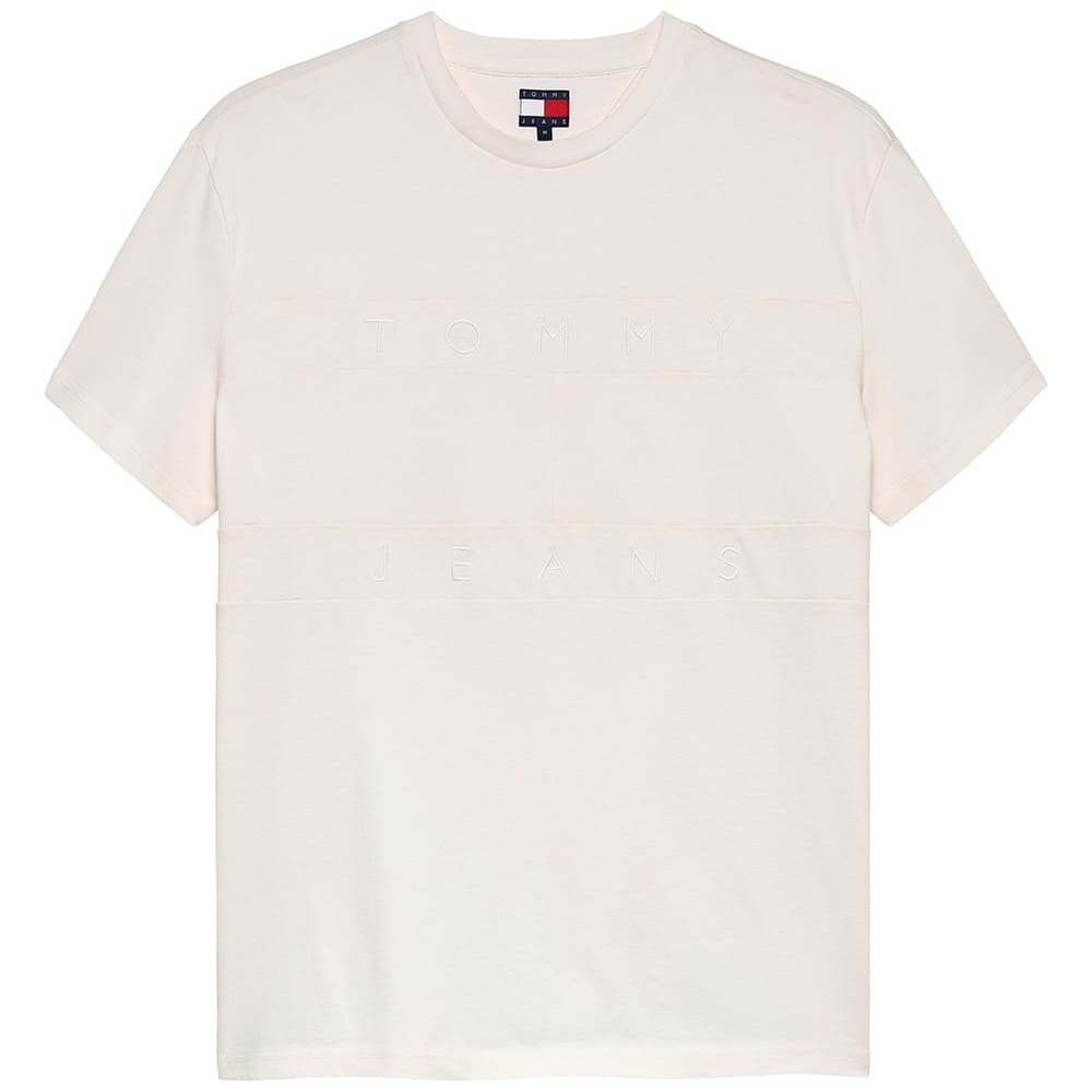 Tommy Jeans Εκρού T-shirt C Neck - DM0DM22312