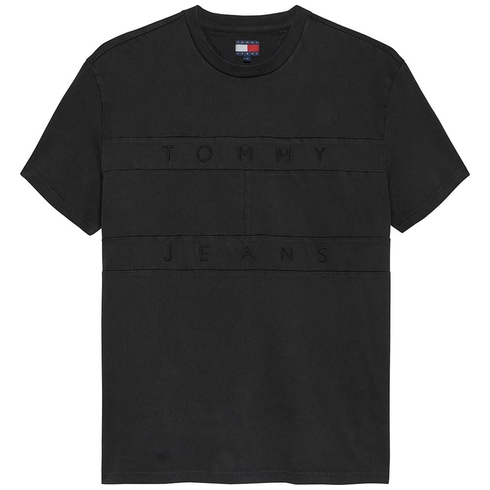 Tommy Jeans Μαύρο T-shirt C Neck - DM0DM22312