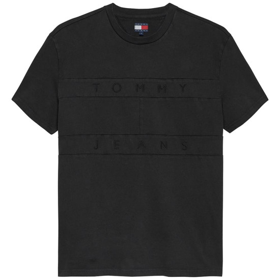 Tommy Jeans Μαύρο T-shirt C Neck - DM0DM22312
