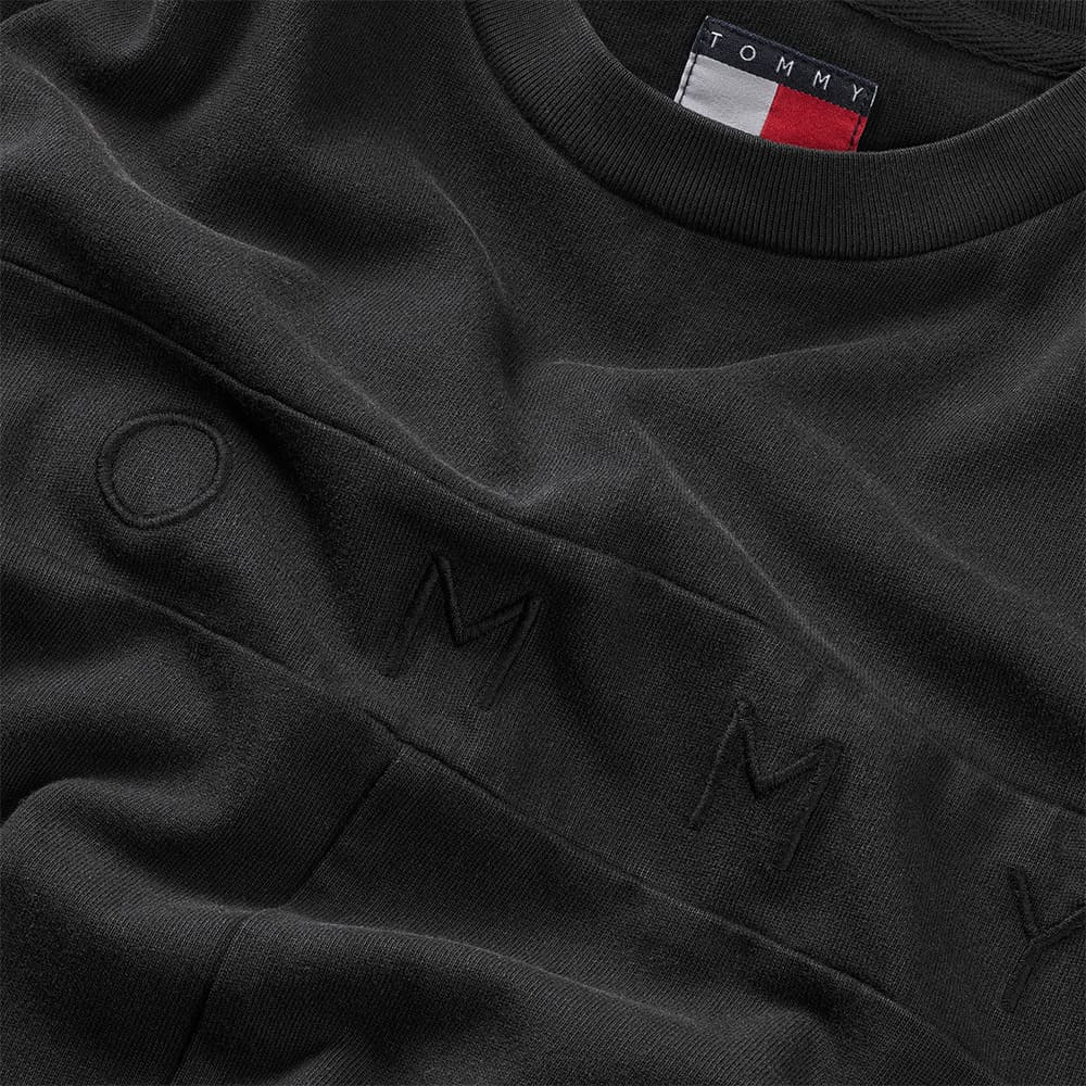 Tommy Jeans Μαύρο T-shirt C Neck - DM0DM22312