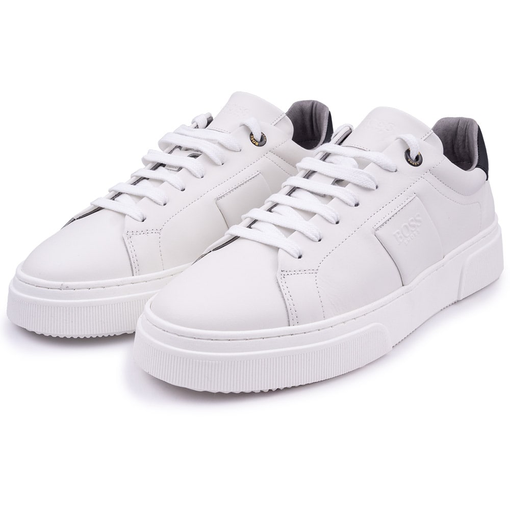 Boss Λευκά Sneakers 100% Leather - XZ521 